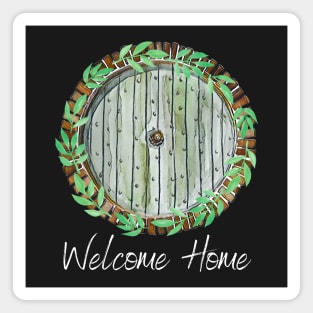 Welcome Home - Round Door - Fantasy Magnet